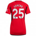 Günstige Fußballtrikots Manchester United Sancho 25 Frauens Heimtrikot 2023-24 Kurzarm